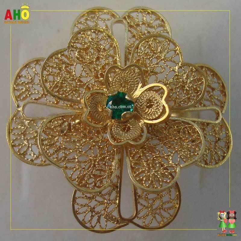 Anillo Filigrana Arte Chocoano Oro18k