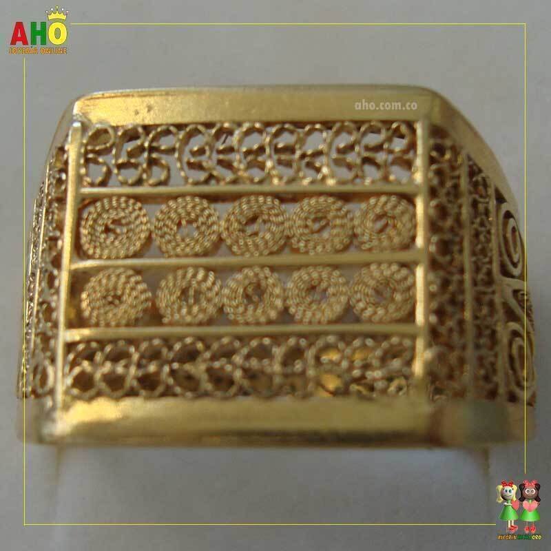 Anillo Filigrana Arte Chocoano Oro18k