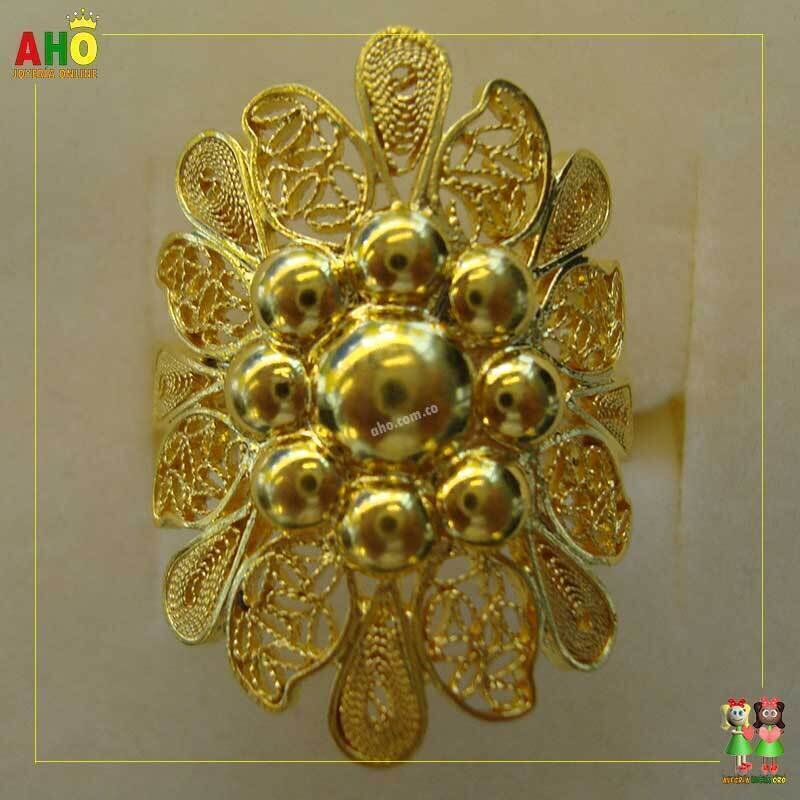 Anillo Filigrana Arte Chocoano Oro18k