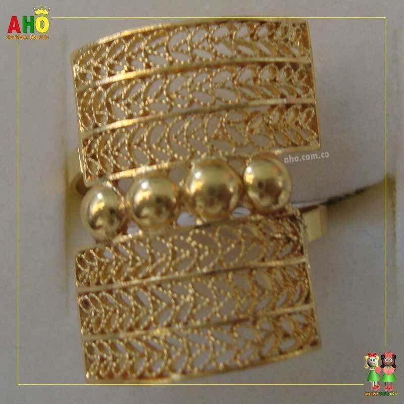Anillo Filigrana Arte Chocoano Oro18k