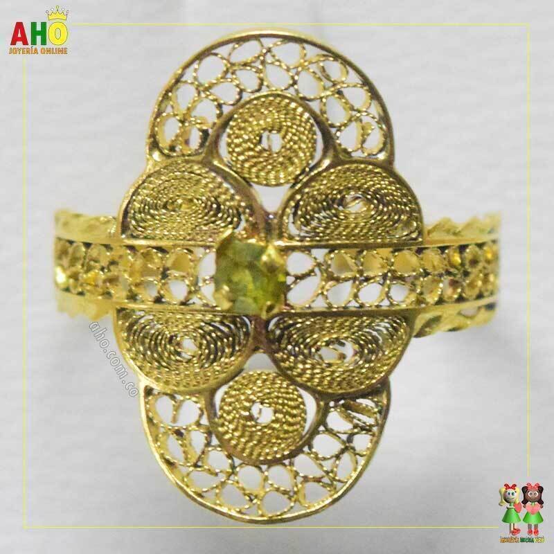 Anillo Filigrana Arte Chocoano Oro18k