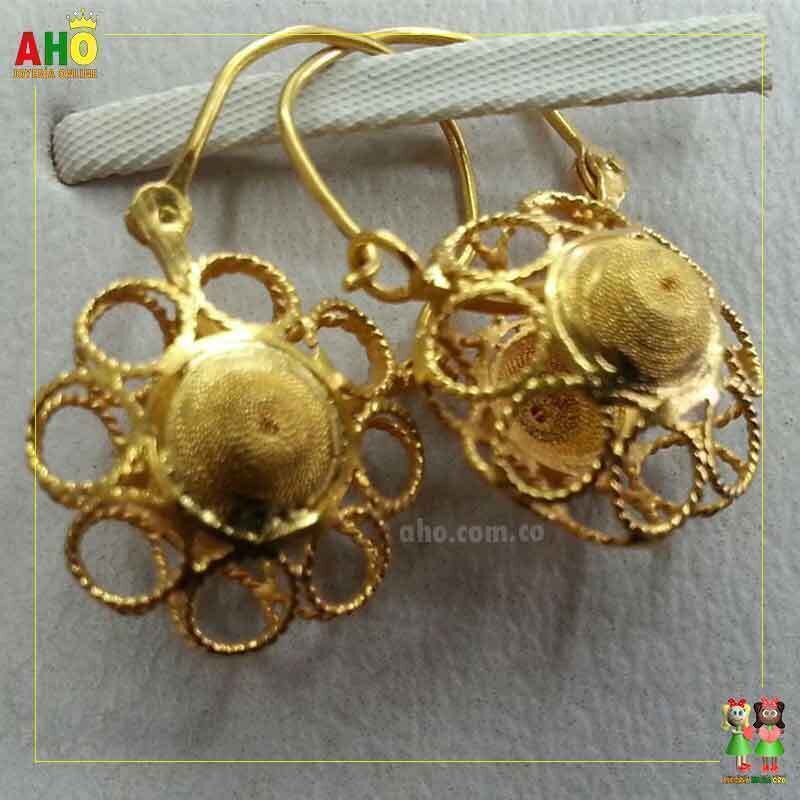 Aretes Filigrana Arte Chocoano Oro18k