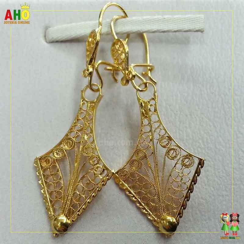 Aretes Filigrana Arte Chocoano Oro18k