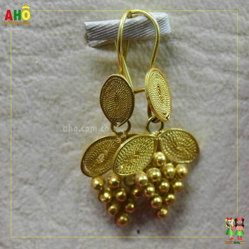 Aretes Filigrana Arte Chocoano Oro18k