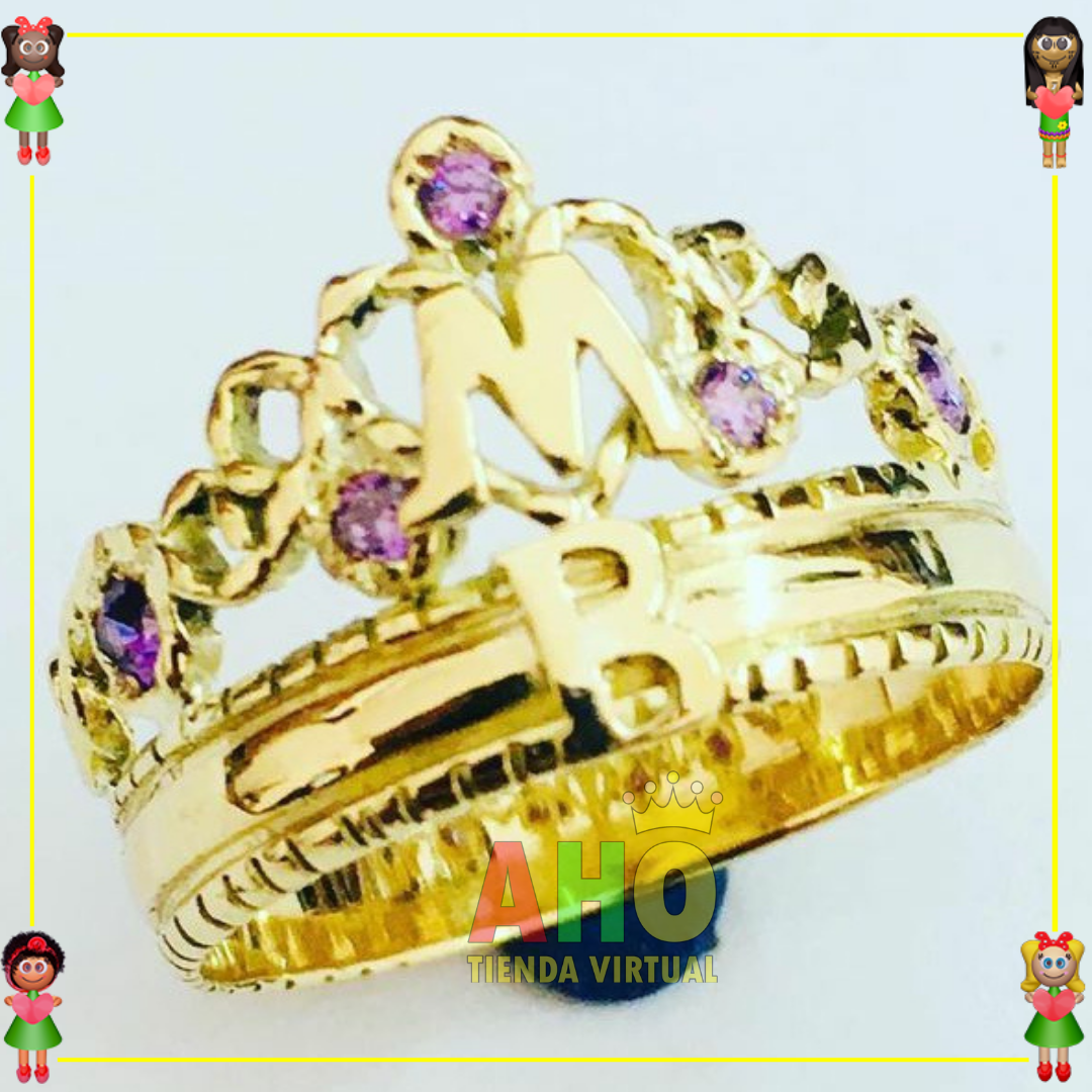 Anillo Corona Oro18k