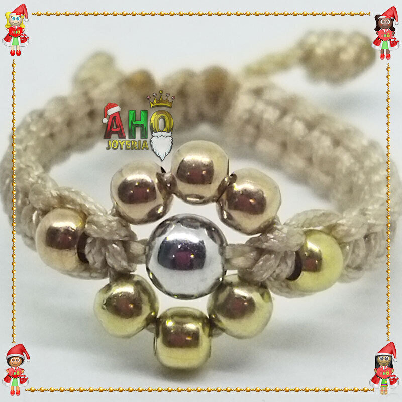 Anillo Tejido Macrame Oro18k