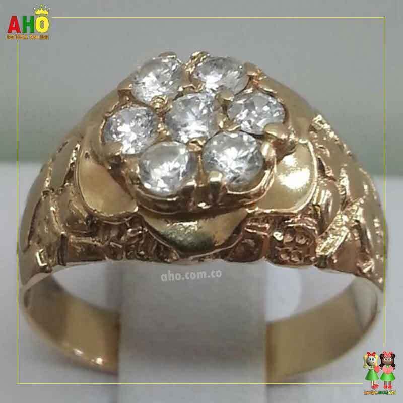 Anillo Piedra para hombre Oro18k