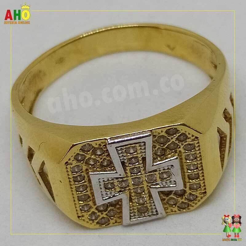 Anillo Cruz Oro18k