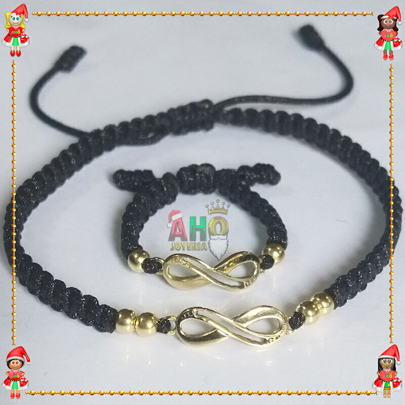 Pulsera y Anillo Macrame Oro18k