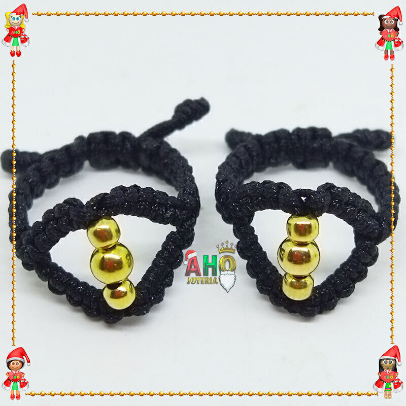 Anillos Pareja Macrame Oro18k