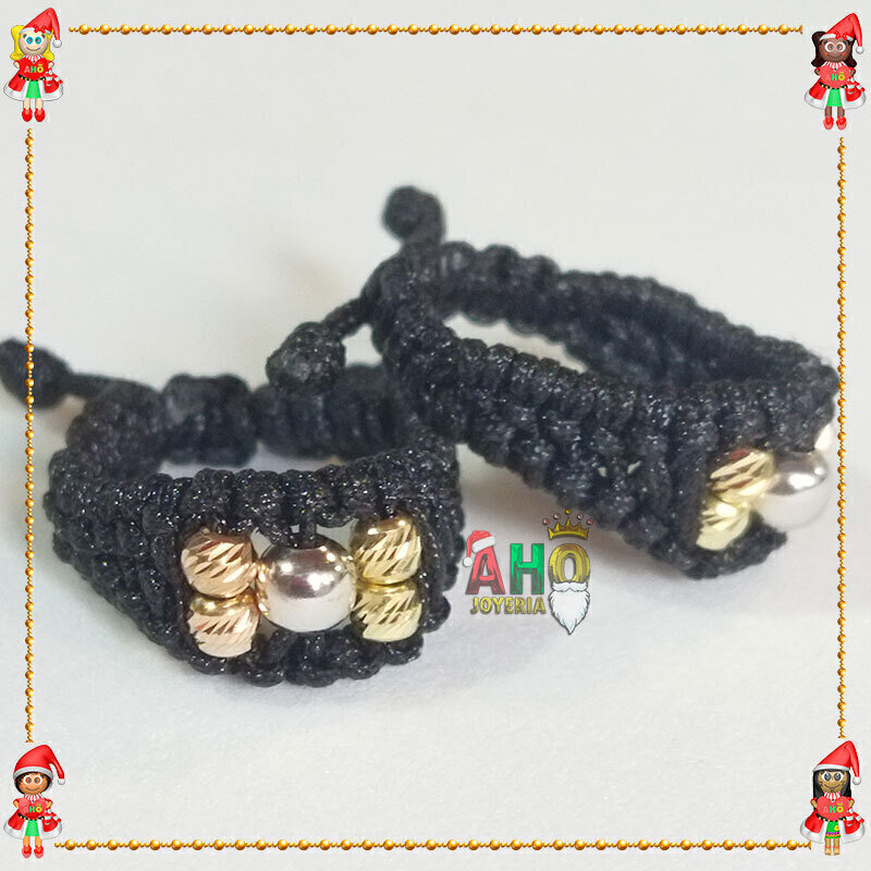 Anillos Pareja Macrame Oro18k
