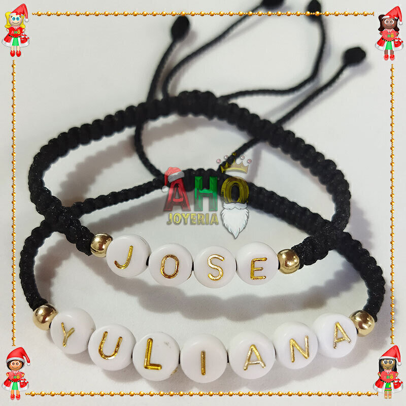 Pulseras Pareja Macrame Oro18k