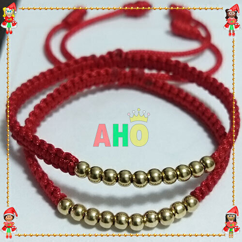 Pulseras Pareja Macrame Oro18k