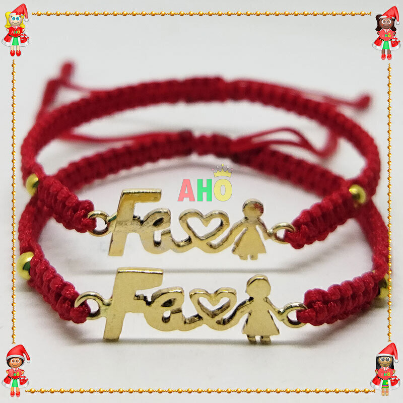 Pulseras Pareja Macrame Oro18k