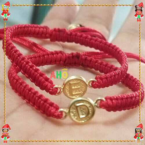 Pulseras Pareja Macrame Oro18k