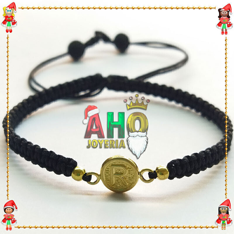 Pulsera Tejida Macrame Con Letras y Nombres en Oro18k