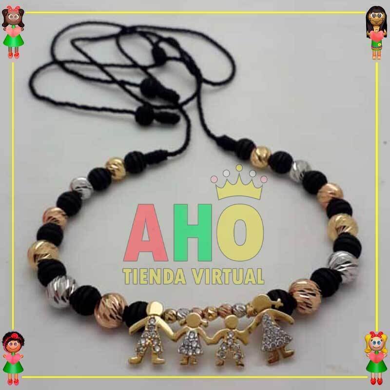 Pulsera Tejida Macrame Con Dije Oro18k