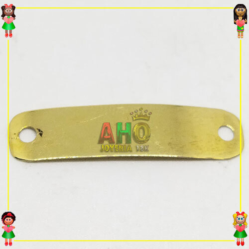 Dije Placa Oro18K