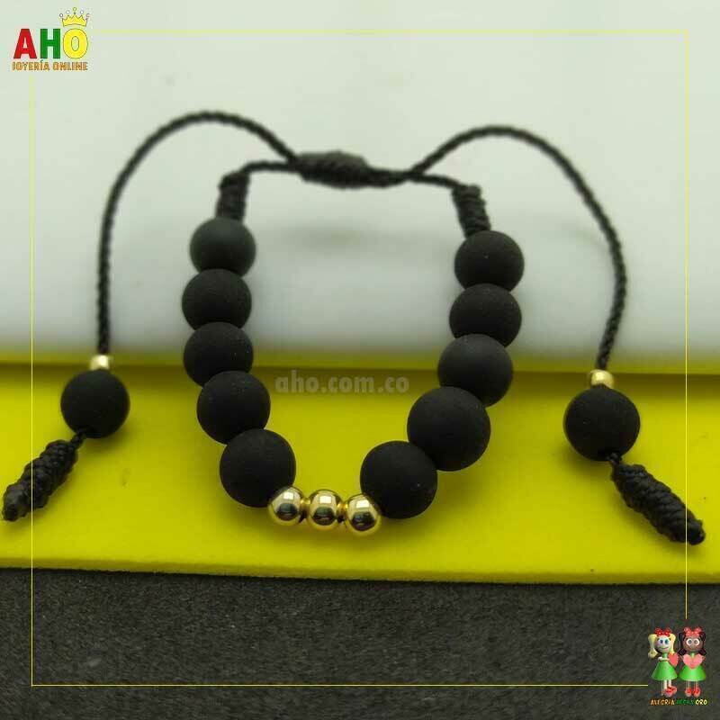 Pulsera Tejida Macrame Oro18k