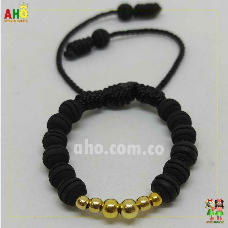 Pulsera Tejida Macrame Oro18k