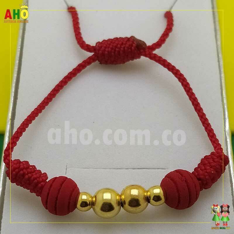 Pulsera Tejida Macrame Oro18k