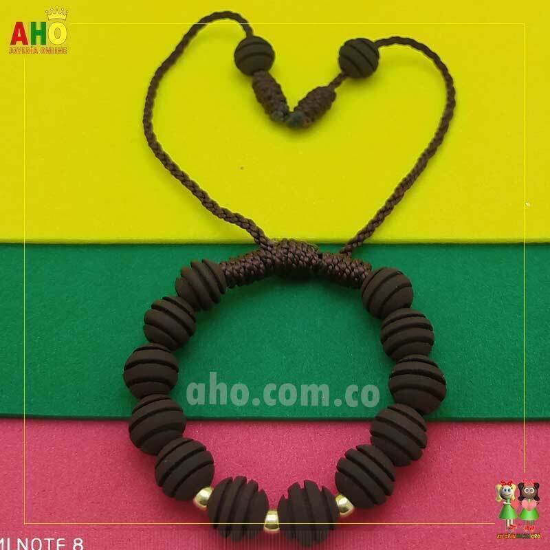 Pulsera Tejida Macrame Oro18k