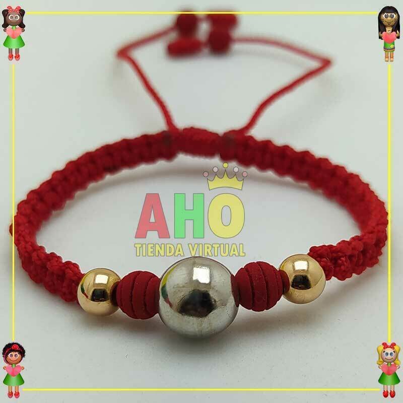 Pulsera Tejida Macrame Oro18k