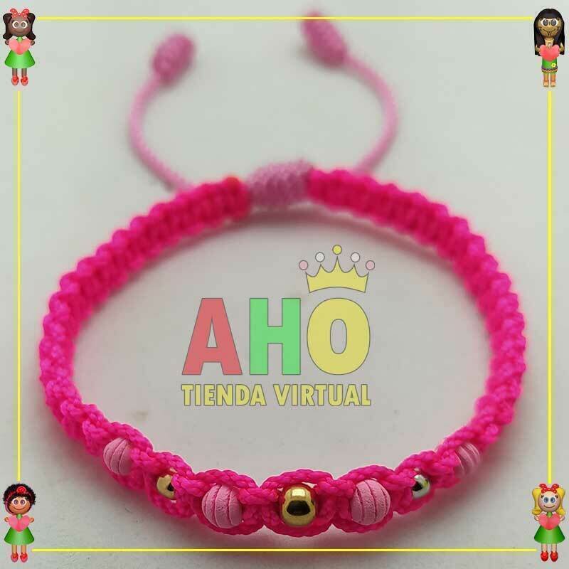 Pulsera Tejida Macrame Oro18k