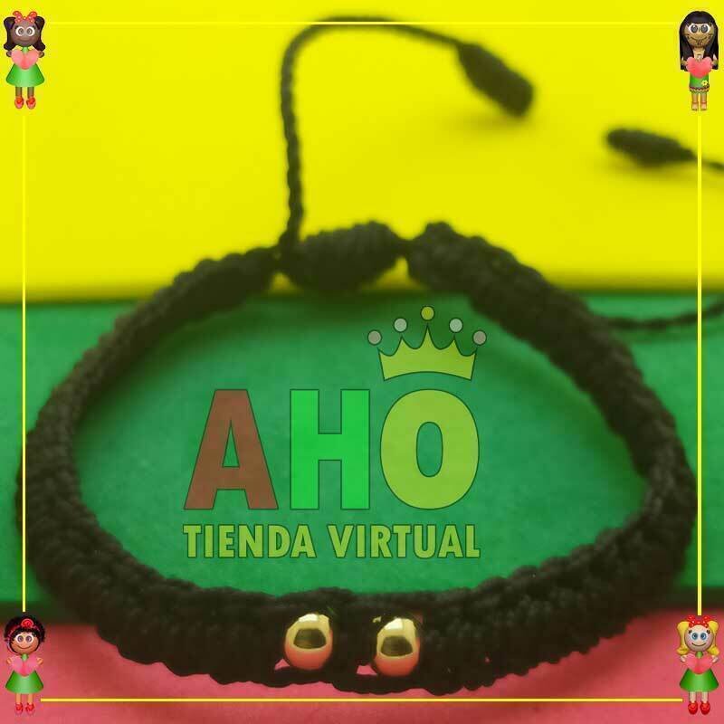 Pulsera Tejida Macrame Oro18k