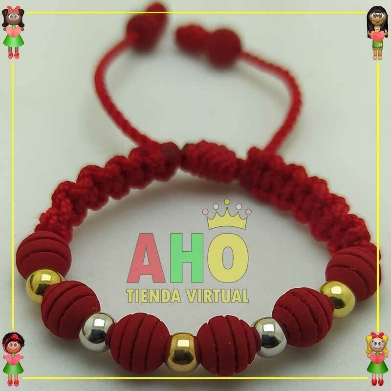 Pulsera Tejida Macrame Oro18k