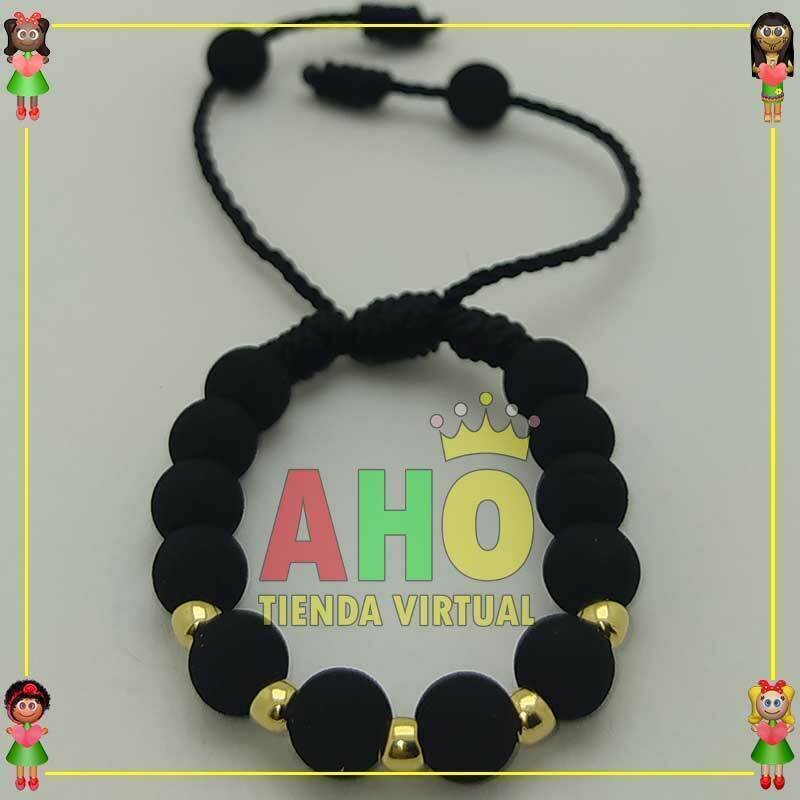 Pulsera Tejida Macrame Oro18k