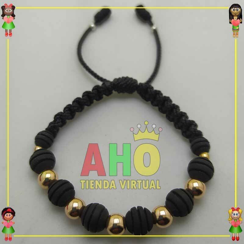 Pulsera Tejida Macrame Oro18k