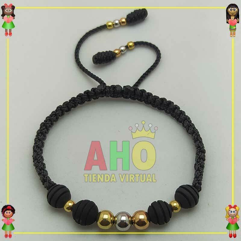 Pulsera Tejida Macrame Oro18k