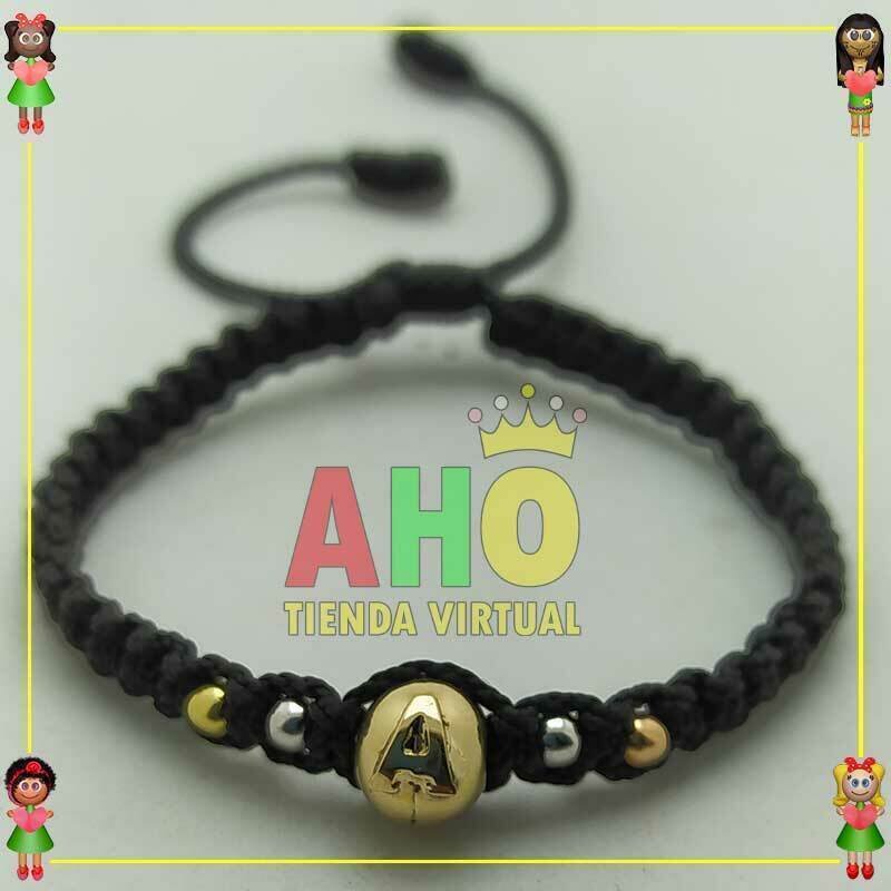 Pulsera Tejida Macrame Oro18k