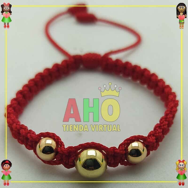 Pulsera Tejida Macrame Oro18k