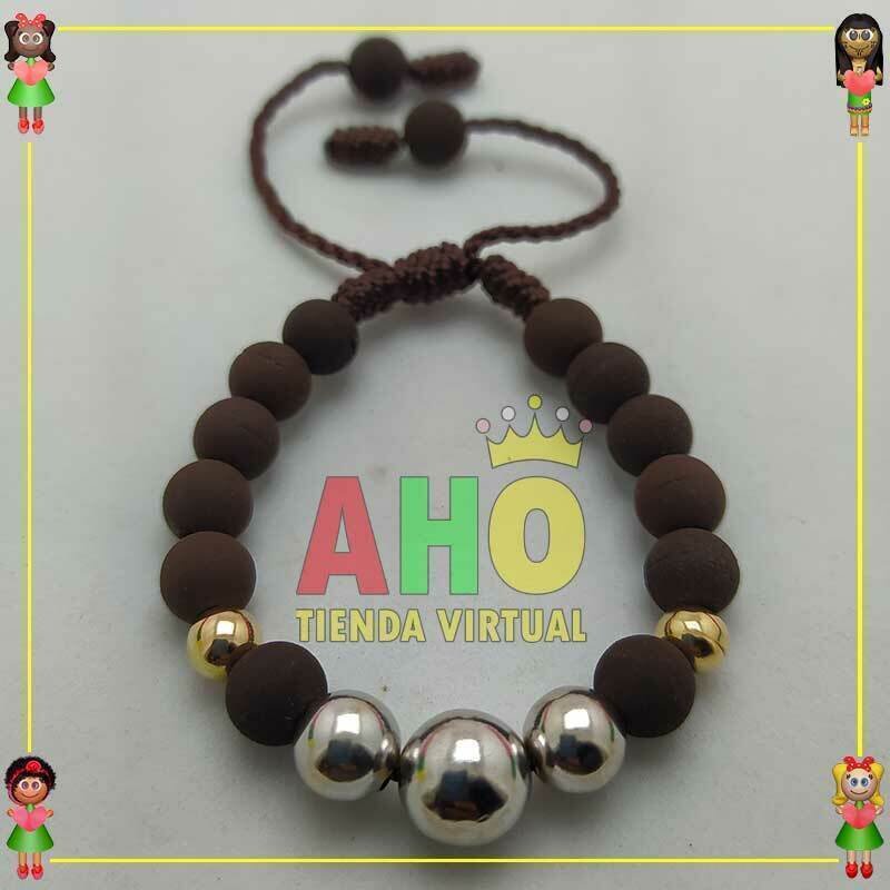 Pulsera Tejida Macrame Oro18k