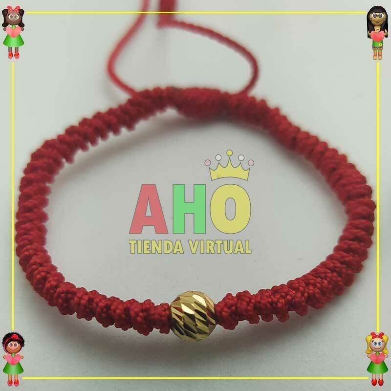 Pulsera Tejida Macrame Oro18k