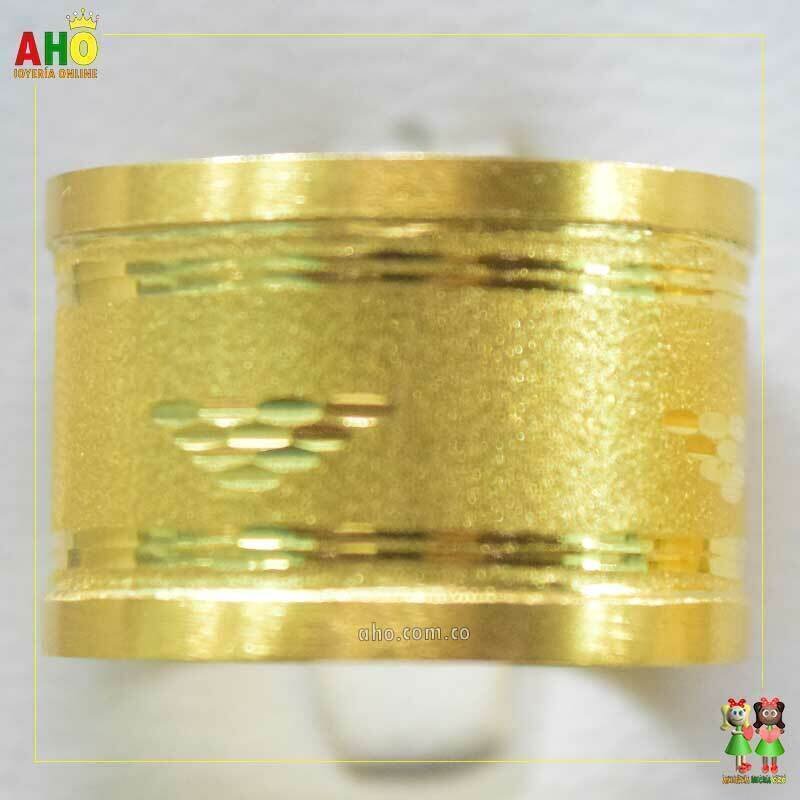 Anillo Tubo en Oro Chocoano Oro18k