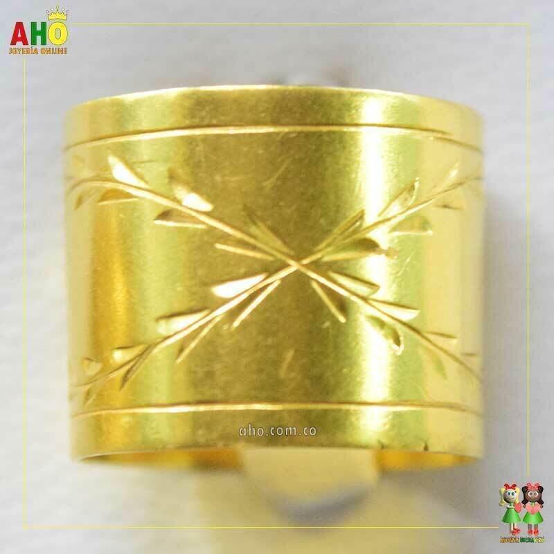Anillo Tubo en Oro Chocoano Oro18k