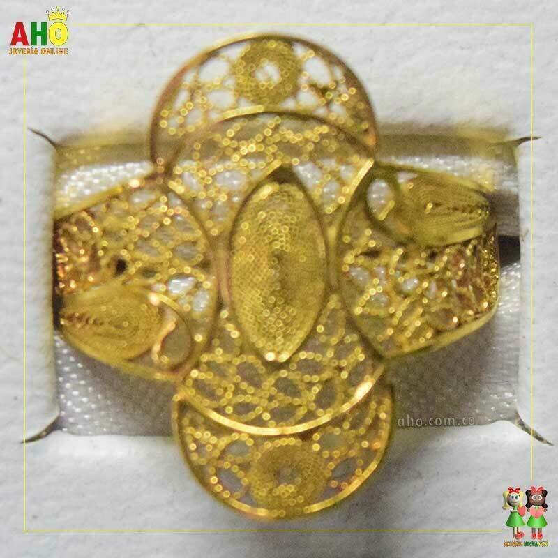 Anillo Filigrana Arte Chocoano Oro18k