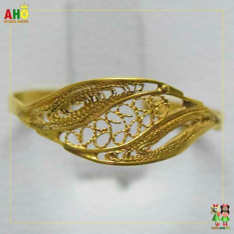 Anillo Filigrana Arte Chocoano Oro18k