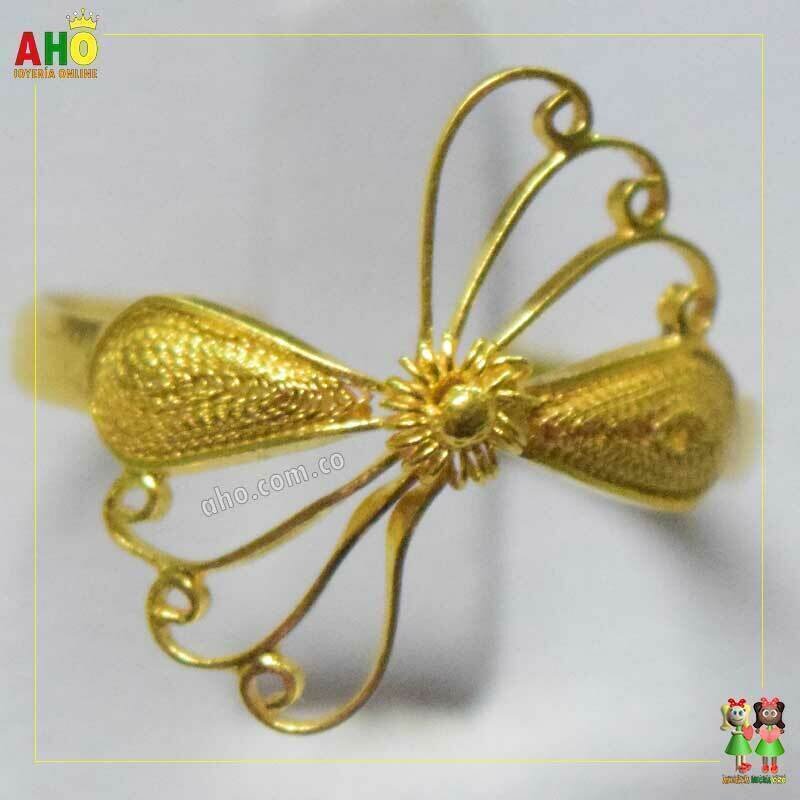 Anillo Filigrana Arte Chocoano Oro18k