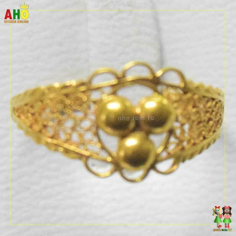Anillo Filigrana Arte Chocoano Oro18k
