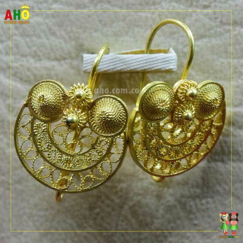 Aretes Precolombinos Oro18k