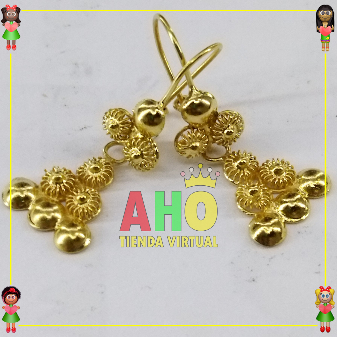 Aretes Tomatillos Oro18k