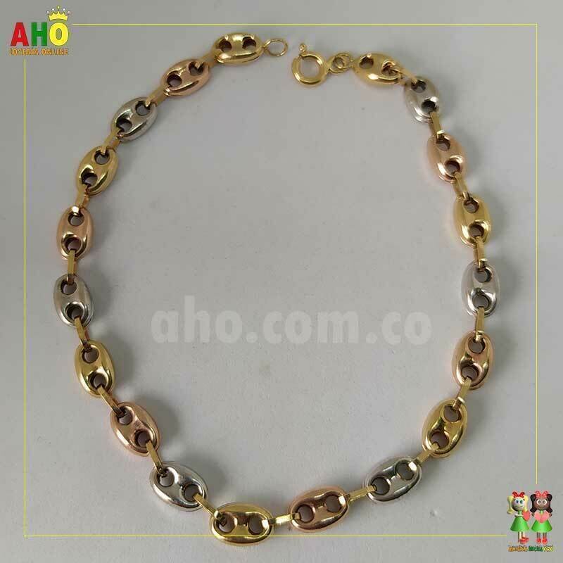 Pulsera 3 Oros 18k