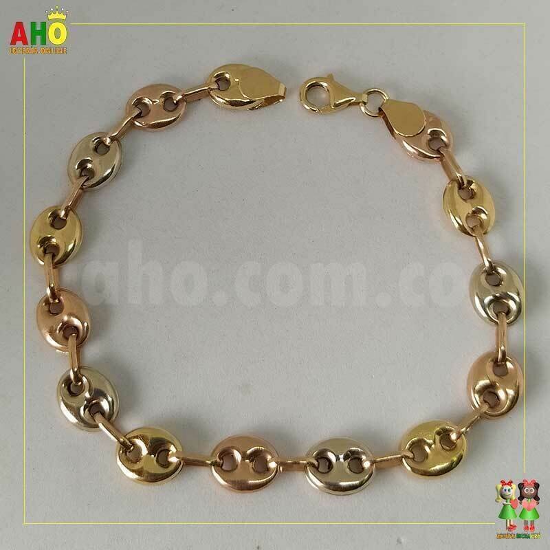 Pulsera 3 Oros 18k