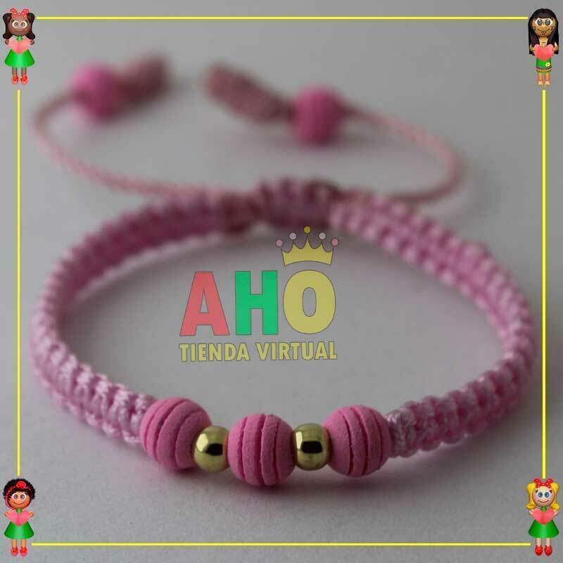 Pulsera Tejida Macrame Oro18k