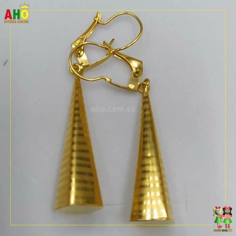 Aretes Lagrimas Oro18k