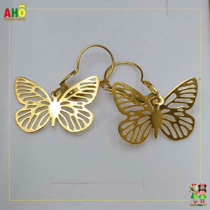 Aretes Mariposa Oro18k